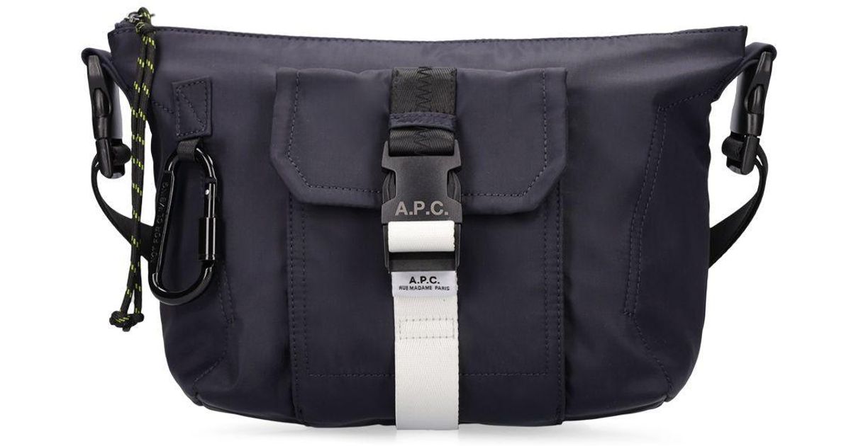 A.P.C. Nylon Messenger Bag in Blue for Men | Lyst