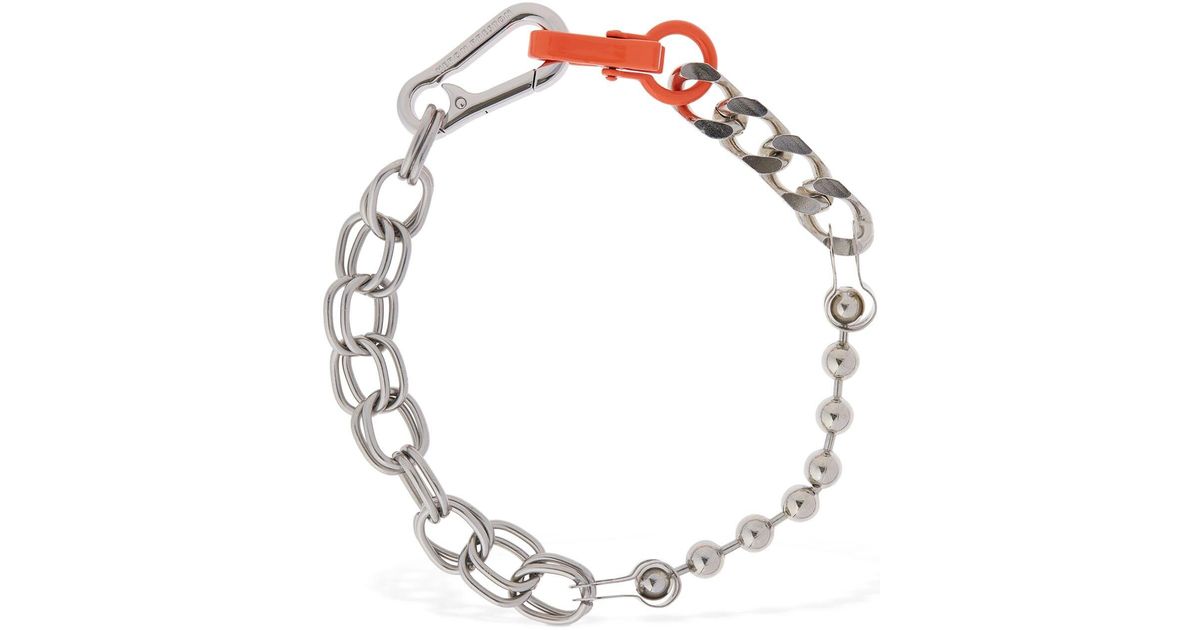 アクセサリー [HERON PRESTON) MULTICHAIN NECKLACE HERON PRESTON Multi Chain Logo Necklace – MAISONDEFASHION.COM