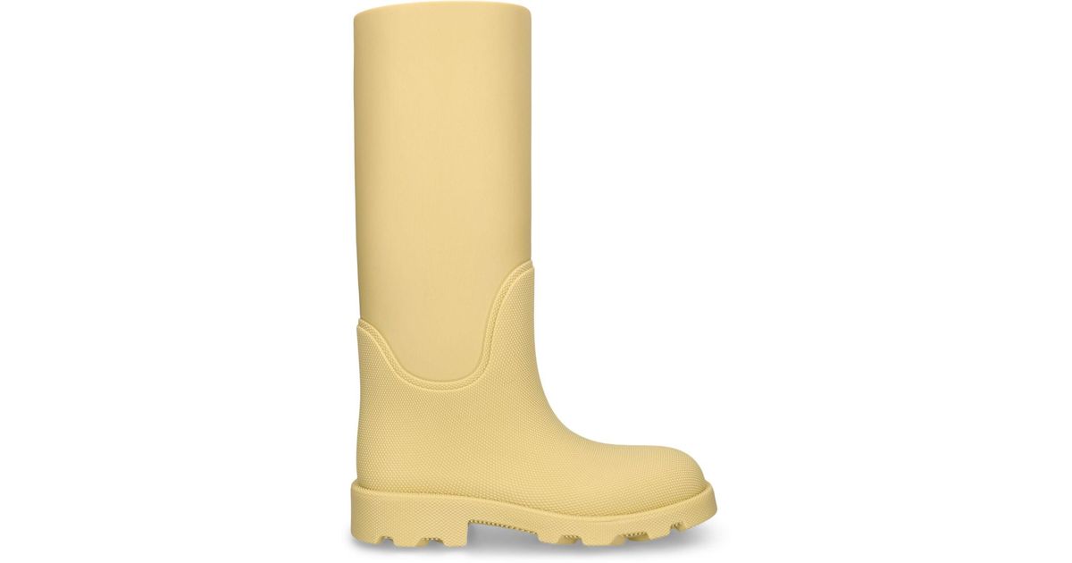 Burberry yellow rain shop boots