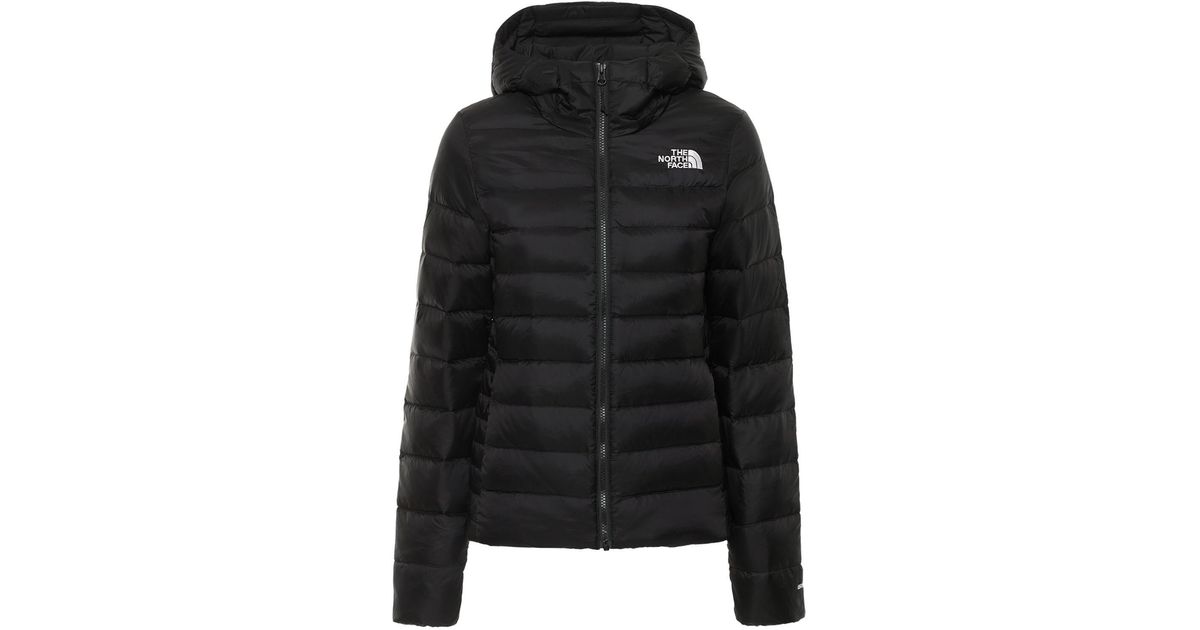 The North Face Synthetic Aconcagua Hooded Nylon Down Jacket in Black