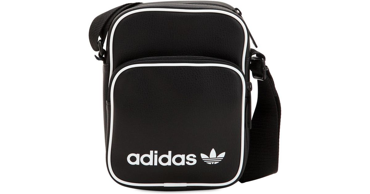 De Originals Bolso Color Black Mini Ecopiel Adidas Hombre SzMLqVpUGj