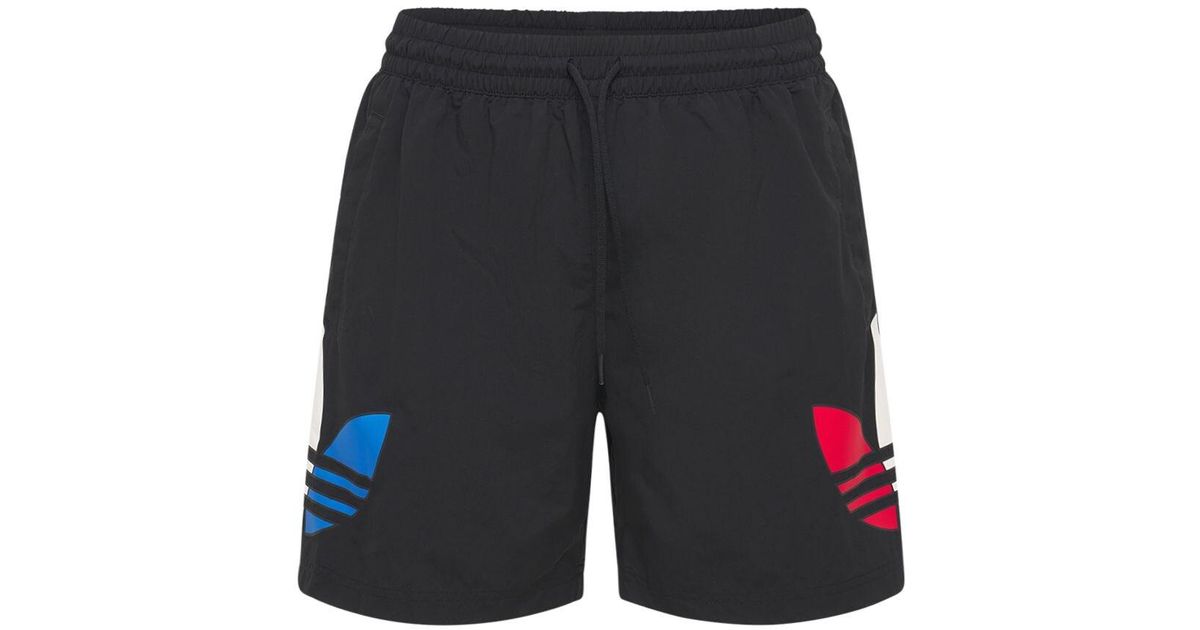 adidas Originals Primegreen Tricolor Trefoil Swim Shorts in Blue for Men |  Lyst