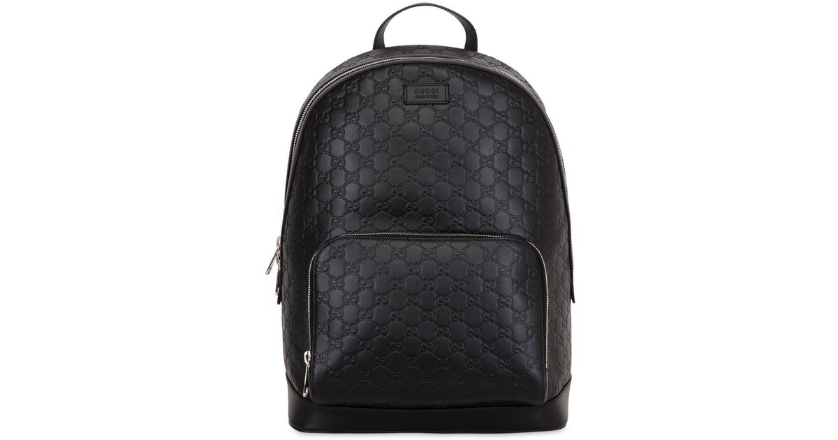 Leather backpack Gucci Black in Leather - 32558830