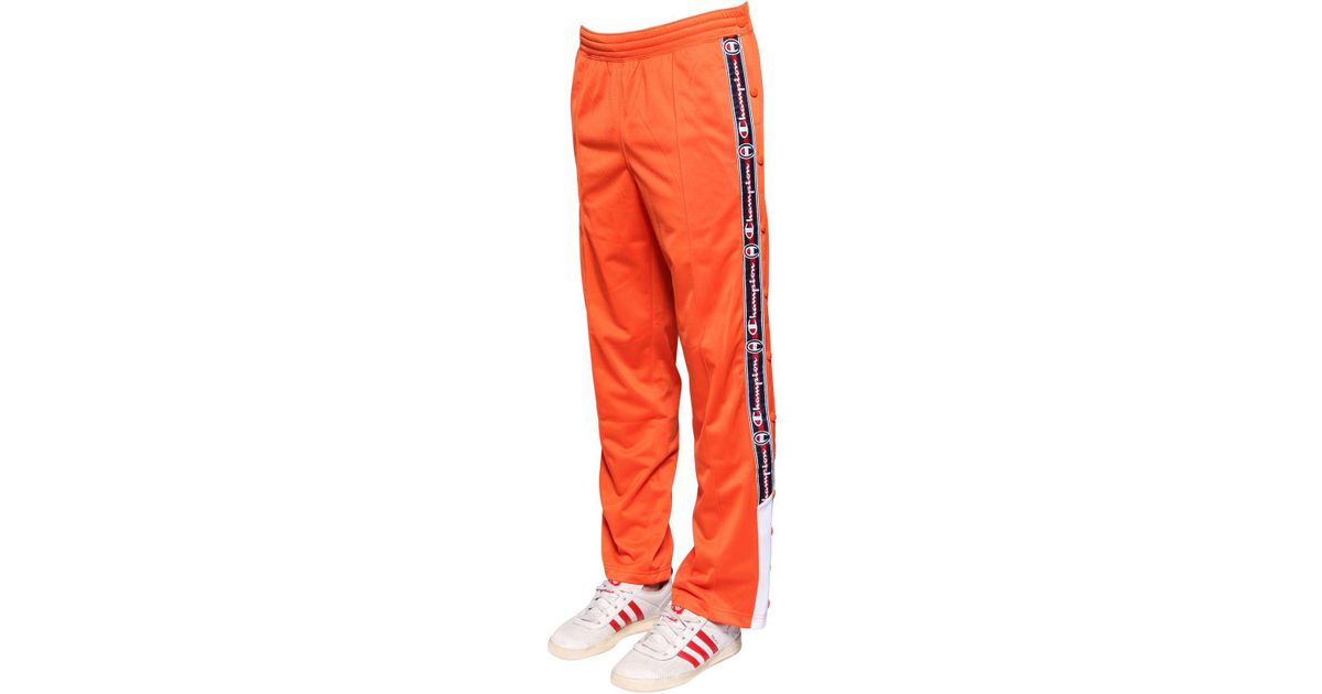orange champion pants