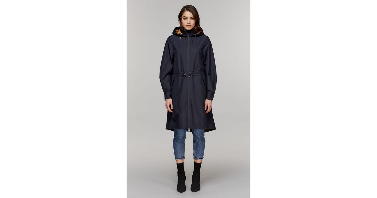 Mackage Synthetic Gabi Hooded Rain Coat With Full Skirt And Adjustable ...