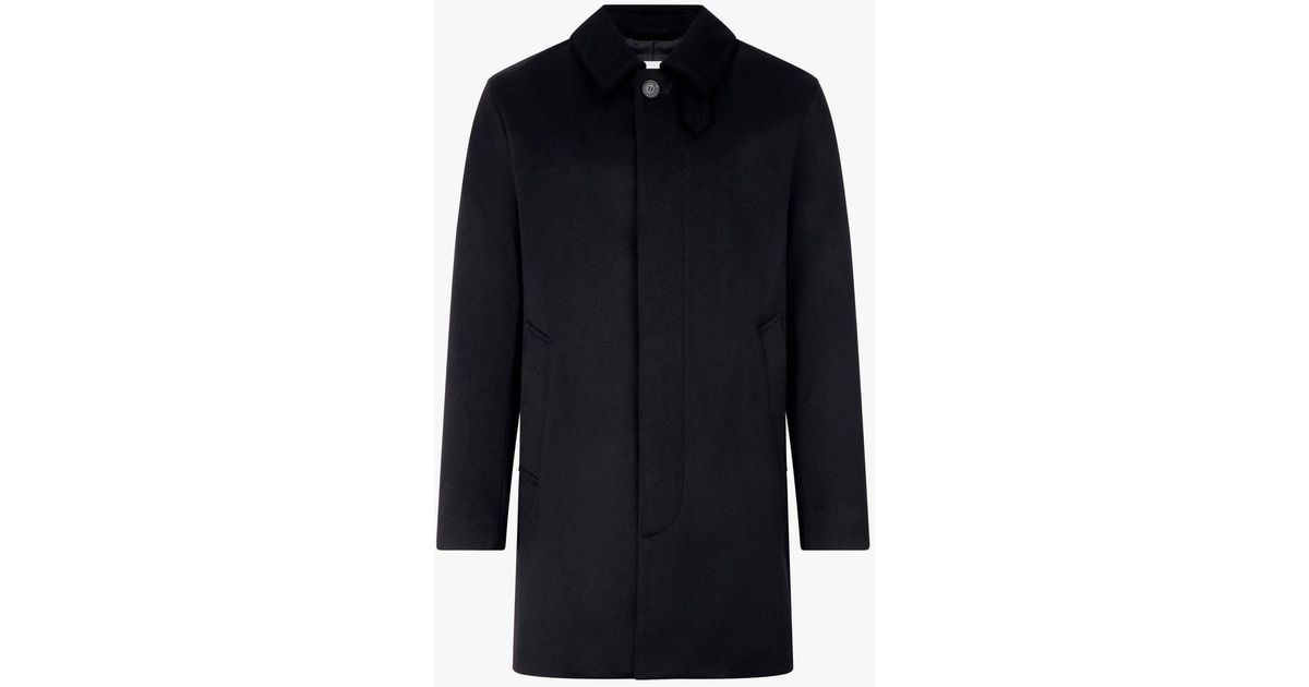 Mackintosh Black Storm System Wool Short Coat Gm-002f for Men - Lyst