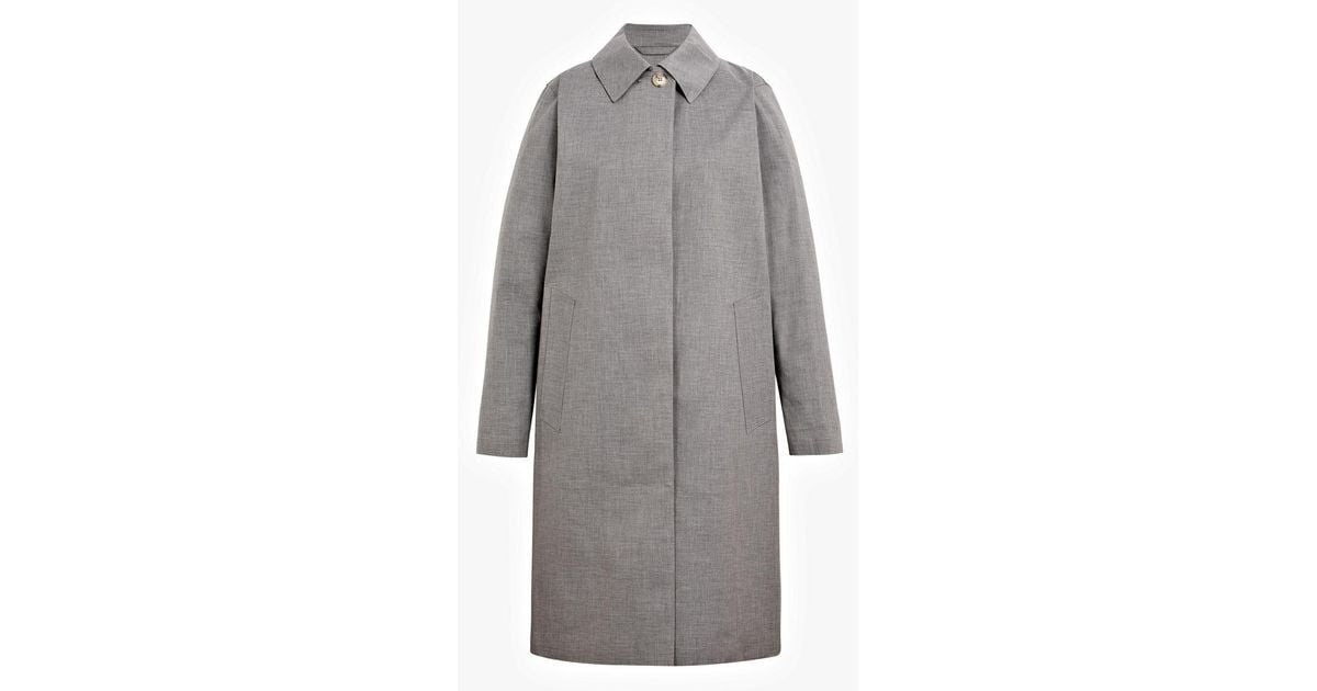 Mackintosh Light Teal Grey Bonded Cotton Coat Lr-020 in Gray - Lyst Original Mackintosh Raincoat