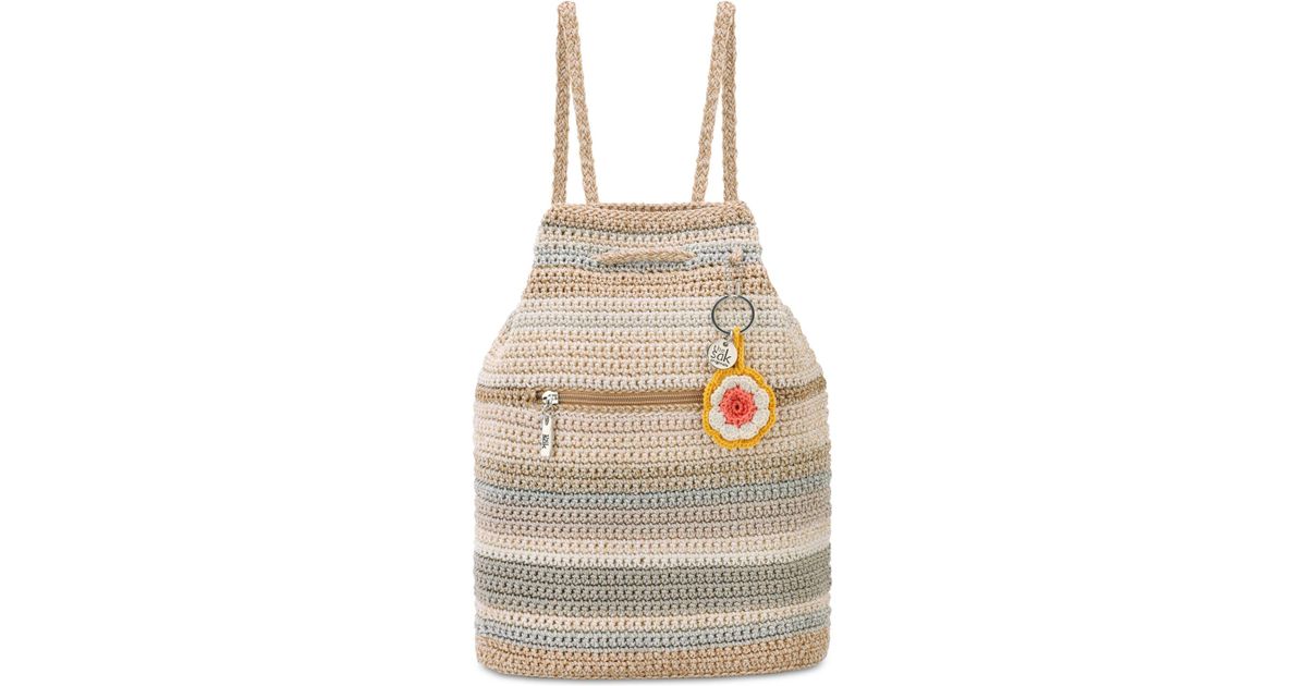 the sak crochet backpack