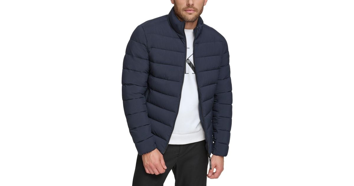Calvin Klein Quilted Infinite Stretch Water-resistant Puffer Jacket in ...