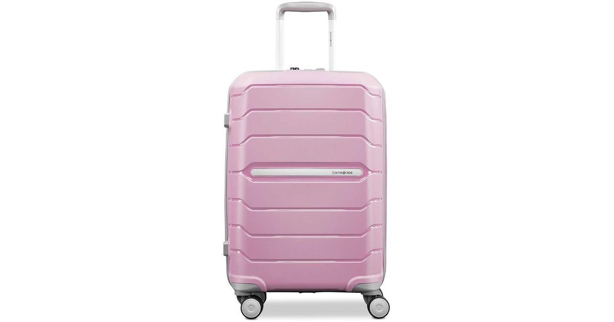 Samsonite Freeform 28" Expandable Hardside Spinner Suitcase in Pink