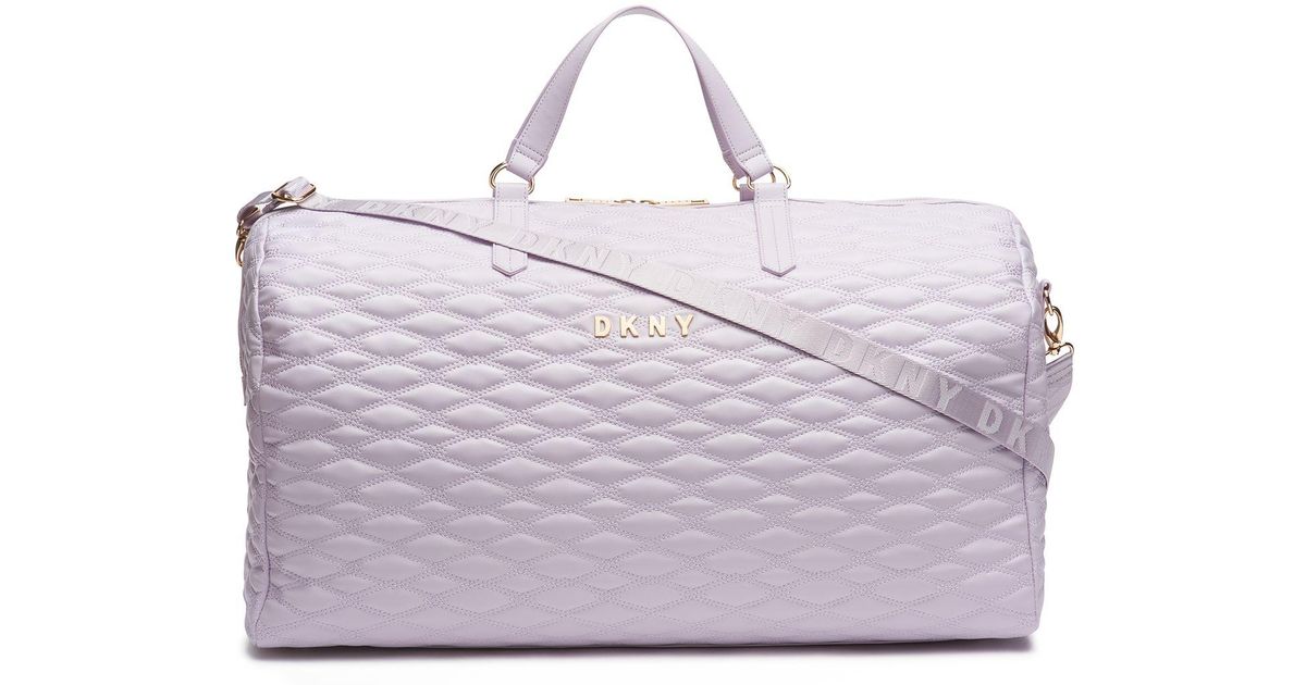 dkny quilted duffle bag