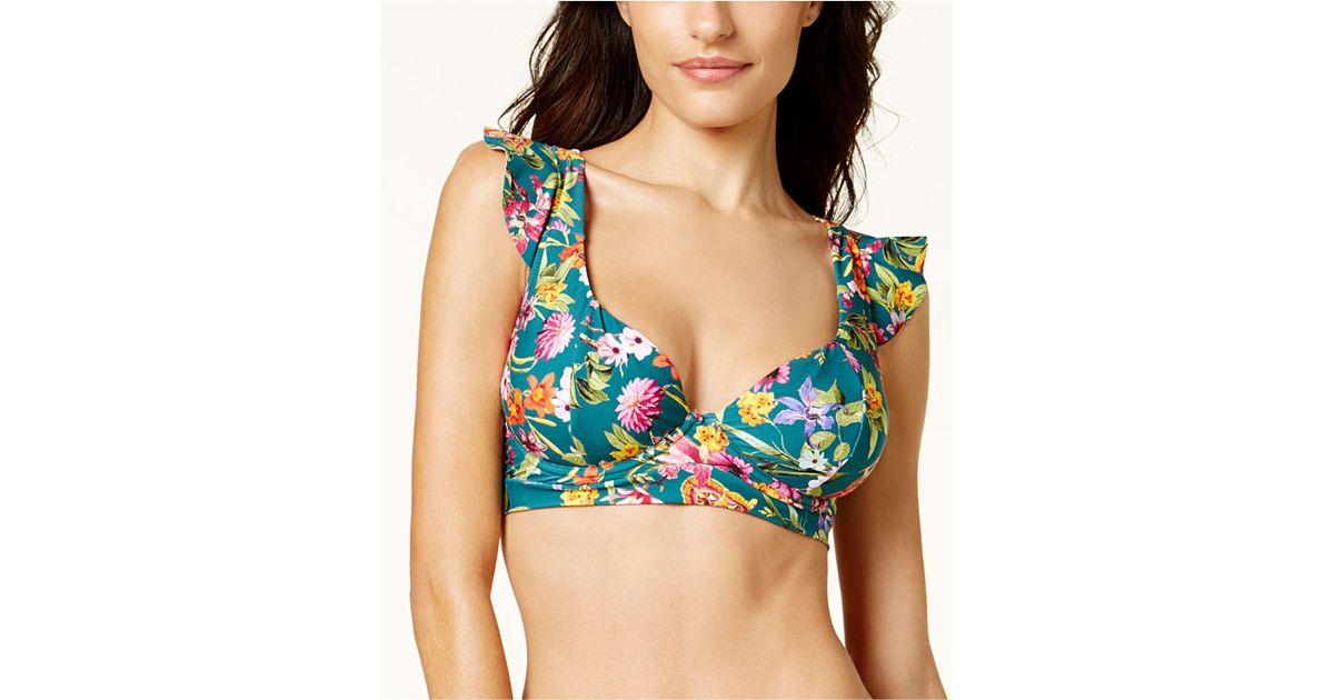 ruffle shoulder bikini