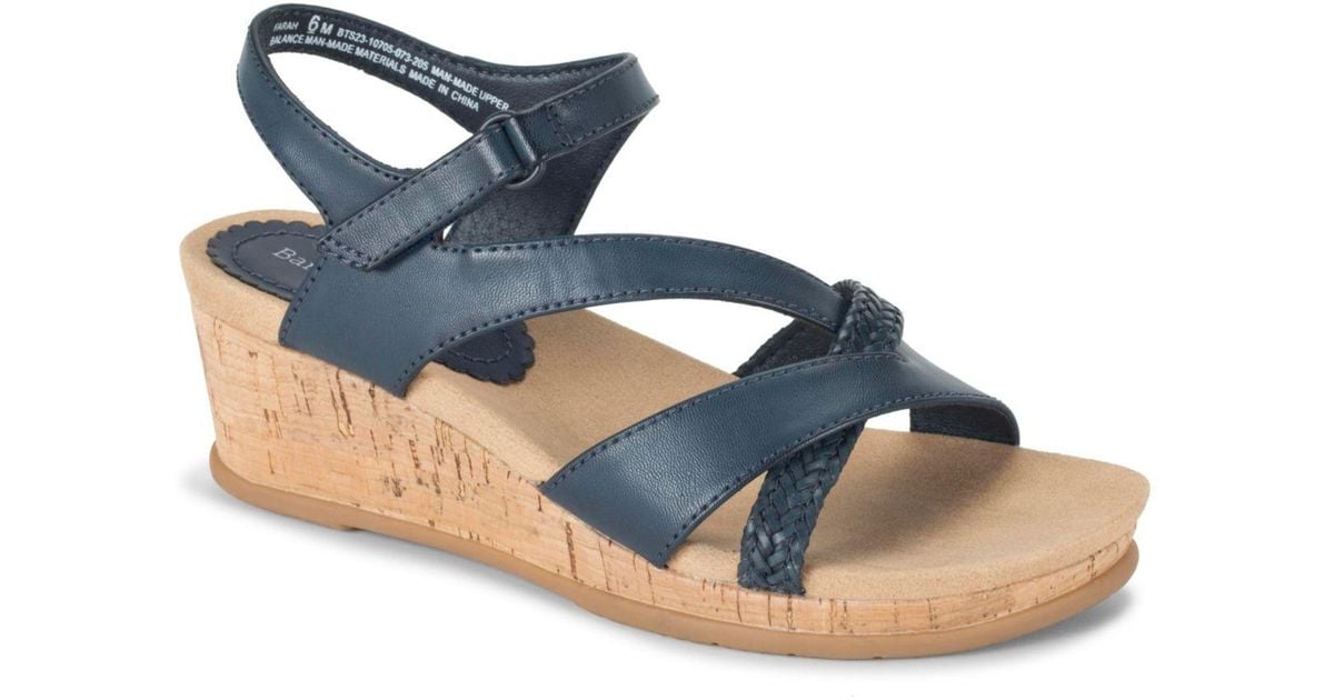 BareTraps Farah Wedge Sandal in Blue Lyst