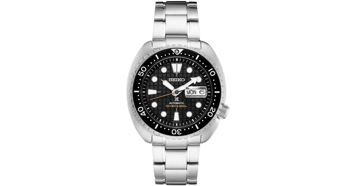 Seiko Automatic Prospex King Turtle Stainless Steel Bracelet Watch 45mm in  Metallic for Men | Lyst