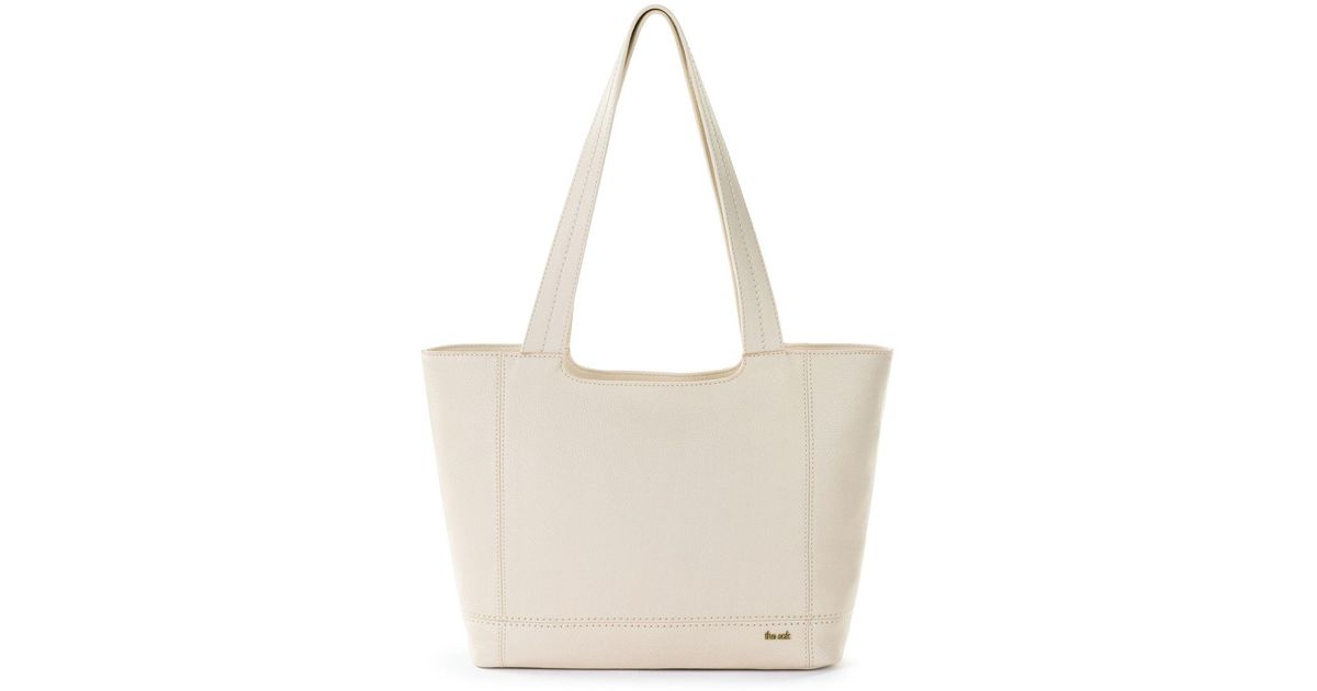 The Sak De Young Leather Tote in Natural | Lyst