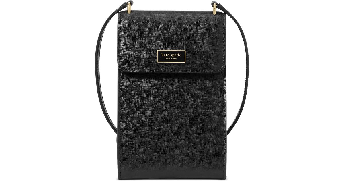 Kate Spade Serena Mini Leather Phone Crossbody Bag in Black Lyst