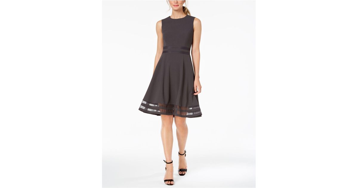 calvin klein illusion fit and flare
