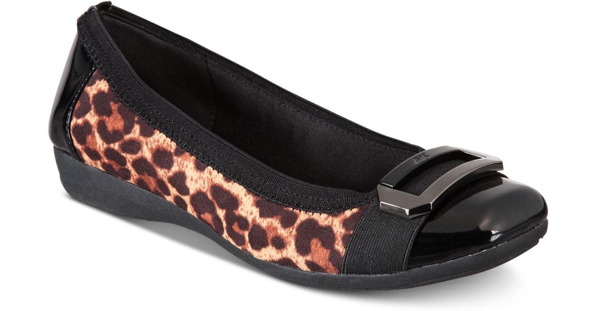 anne klein uplift buckle flats