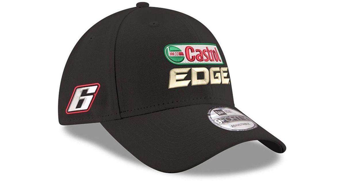 KTZ Black Brad Keselowski Castrol Edge 9forty Sponsor Adjustable Hat