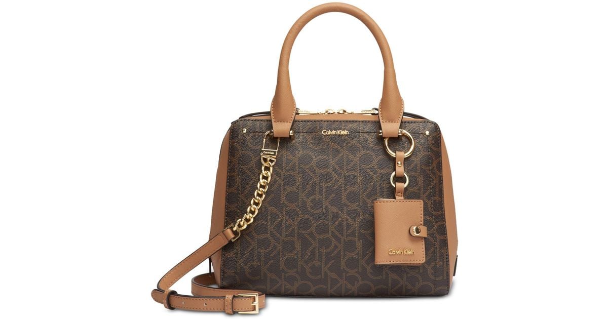 calvin klein boxy small satchel