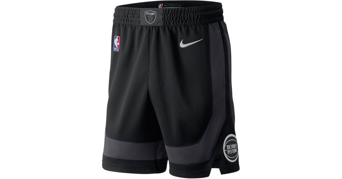 Nike Detroit Pistons City Edition Swingman Nba Shorts in Black for Men |  Lyst