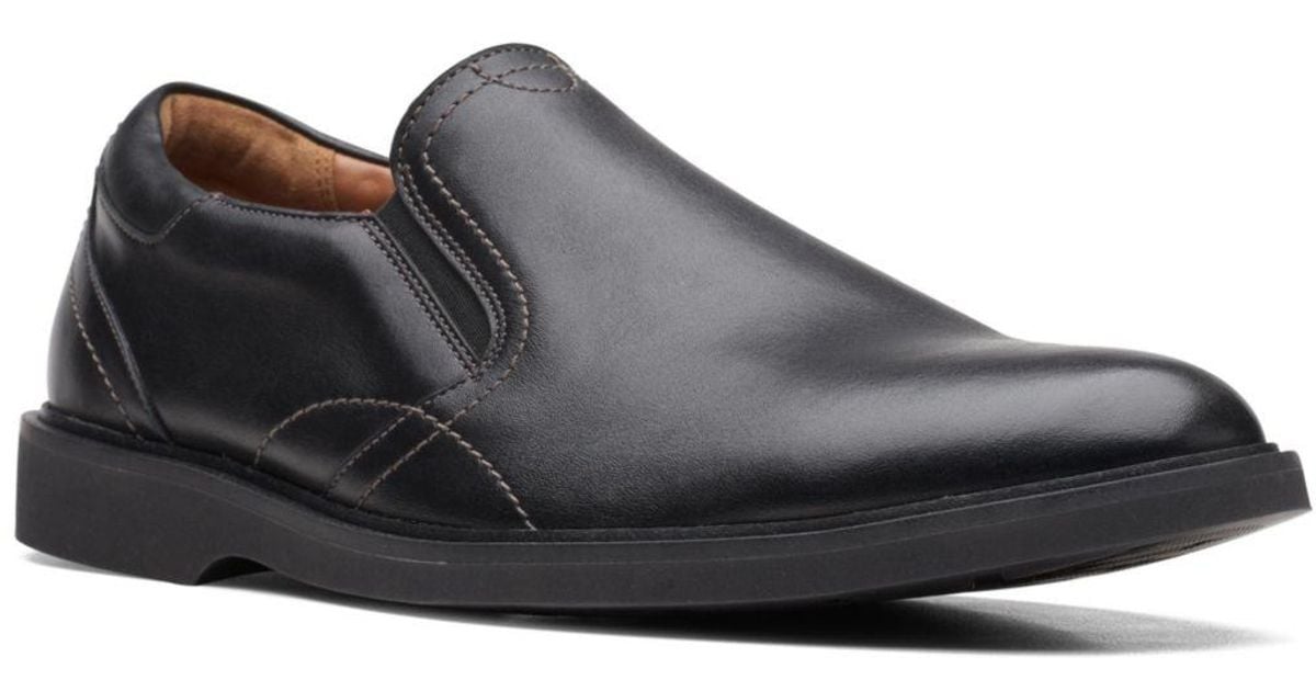 Clarks Collection Malwood Easy Comfort Shoes in Black for Men | Lyst