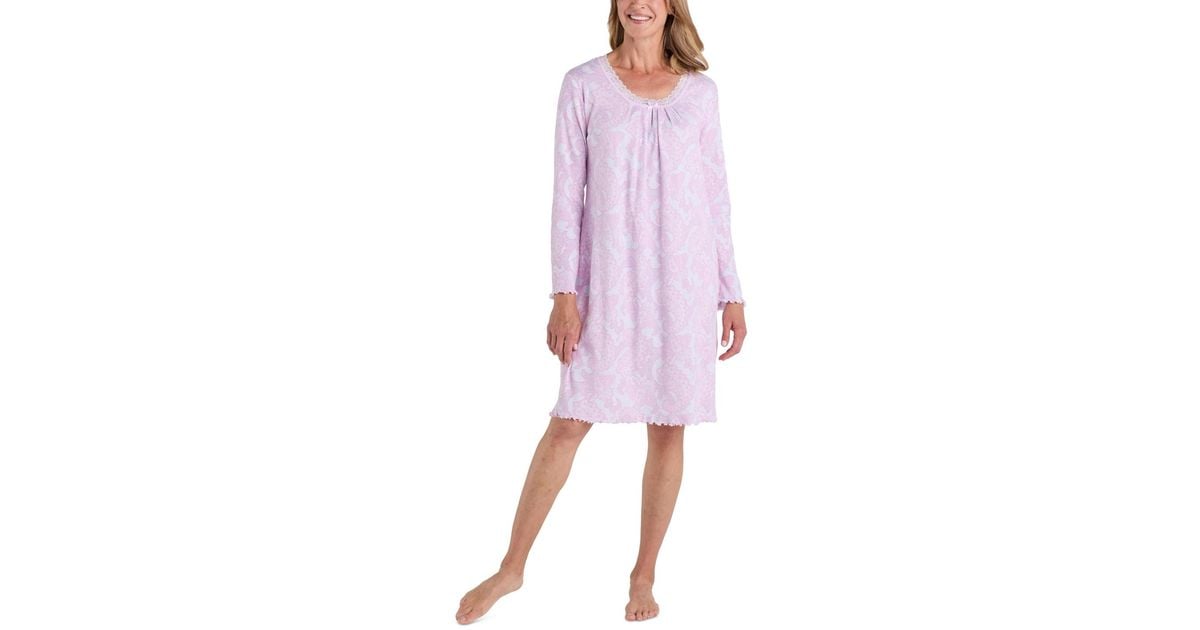 Miss Elaine Missi Elaine Soft Paisley print Nightgown In Purple Lyst miss-elaine-missi-elaine-soft-paisley-print-nightgown-in-purple-lyst
