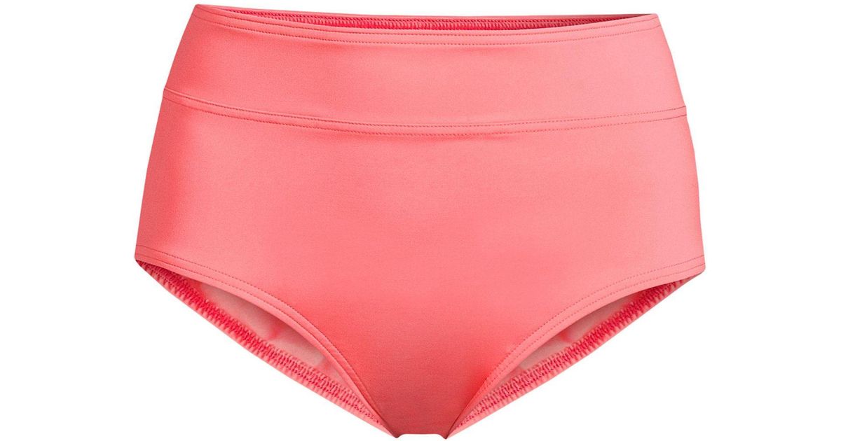 Lands' End Plus Size Chlorine Resistant Tummy Control High Waisted