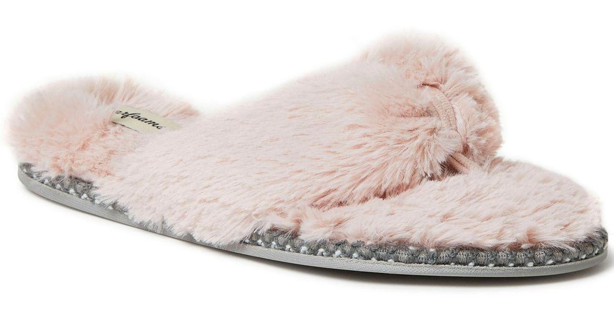 fluffy thong slippers