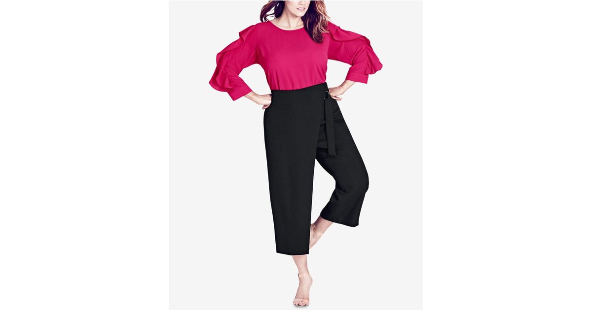 wrap pants plus size