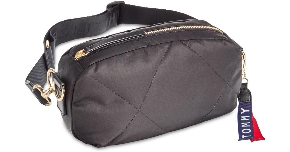 black tommy hilfiger fanny pack