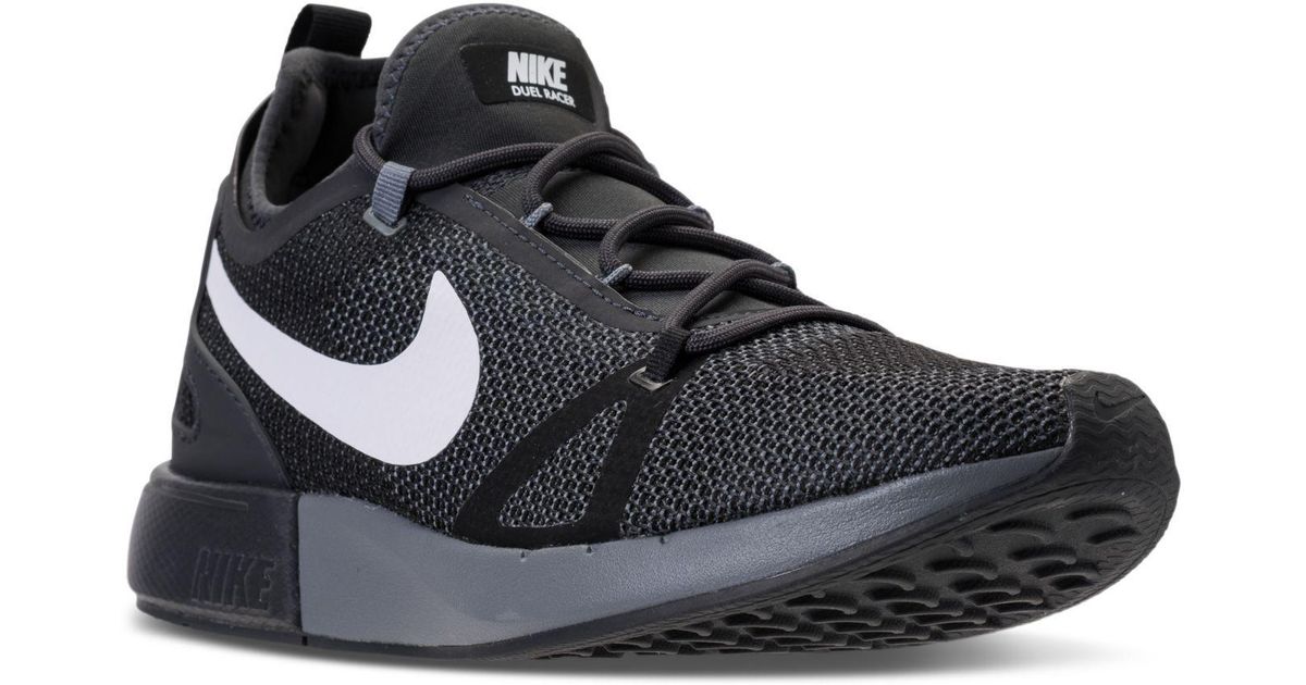 Nike Synthetic Men's Duel Racer Running Sneakers From Finish Line in Black/White-Anthracite-co