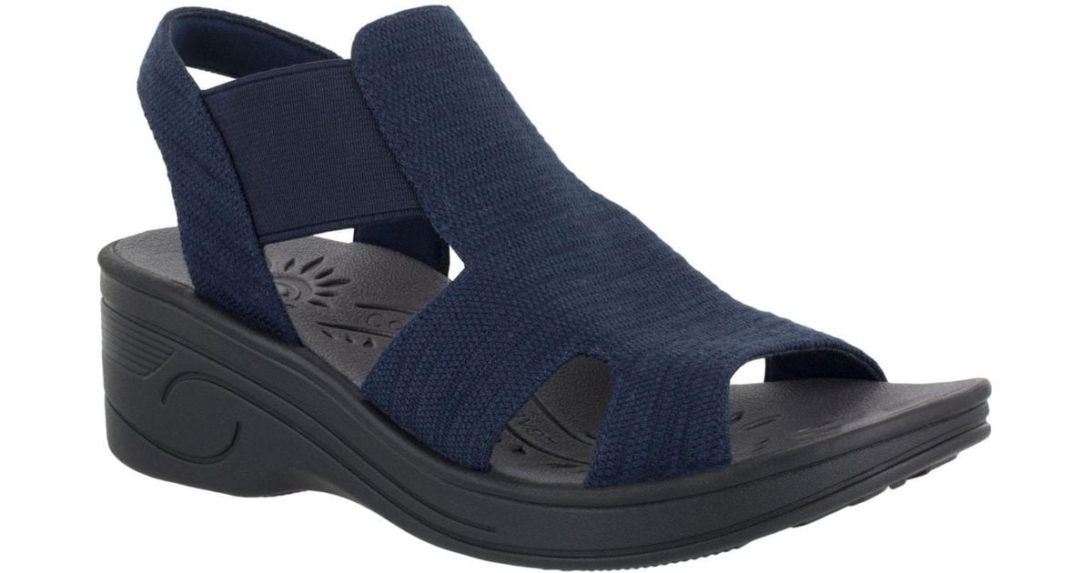 Easy Street Solite Bouncy Comfort Sandals in Navy (Blue) - Lyst