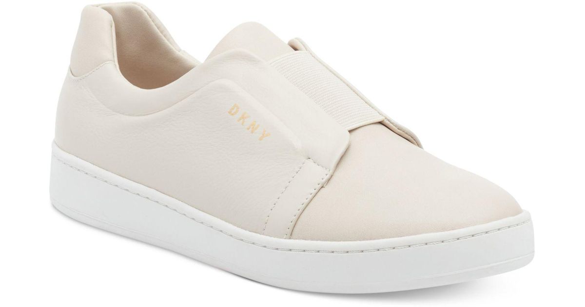 DKNY Denim Bobbi Slip-on Shoes in White 