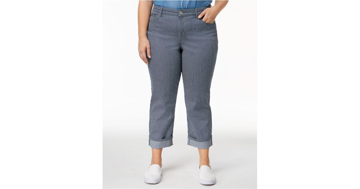 railroad stripe jeans
