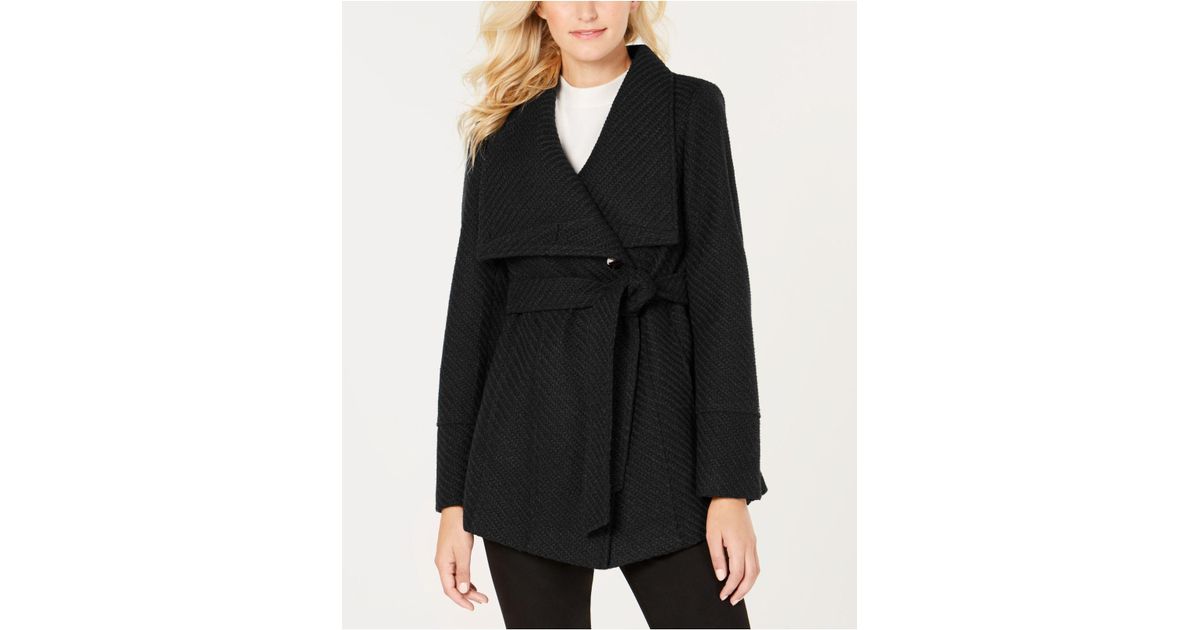 inc textured wrap coat