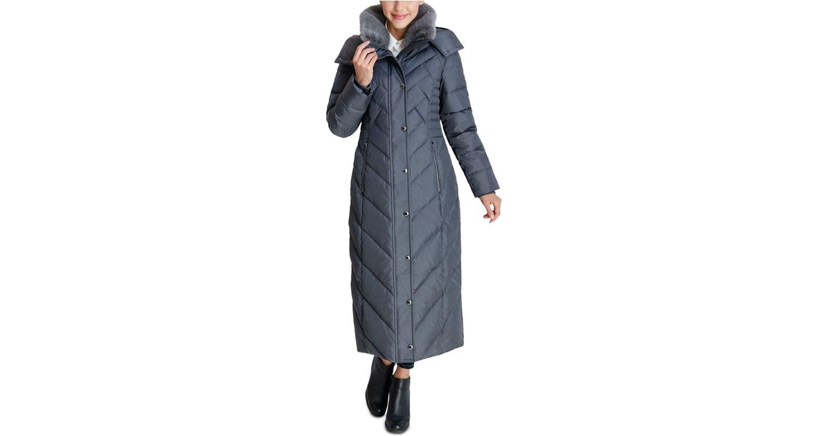 london fog maxi puffer coat