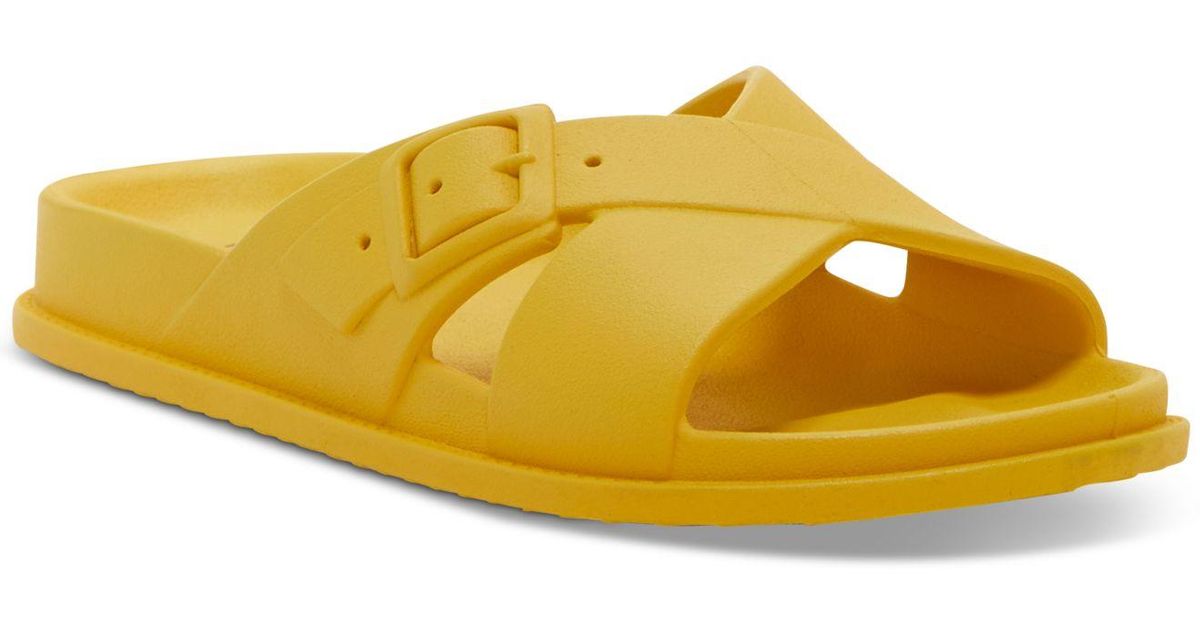 Lucky Brand Roseleen Pool Slide Sandals in Yellow - Lyst