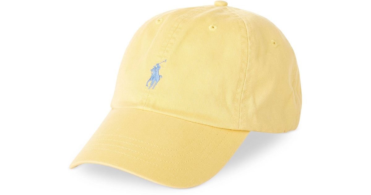yellow polo cap