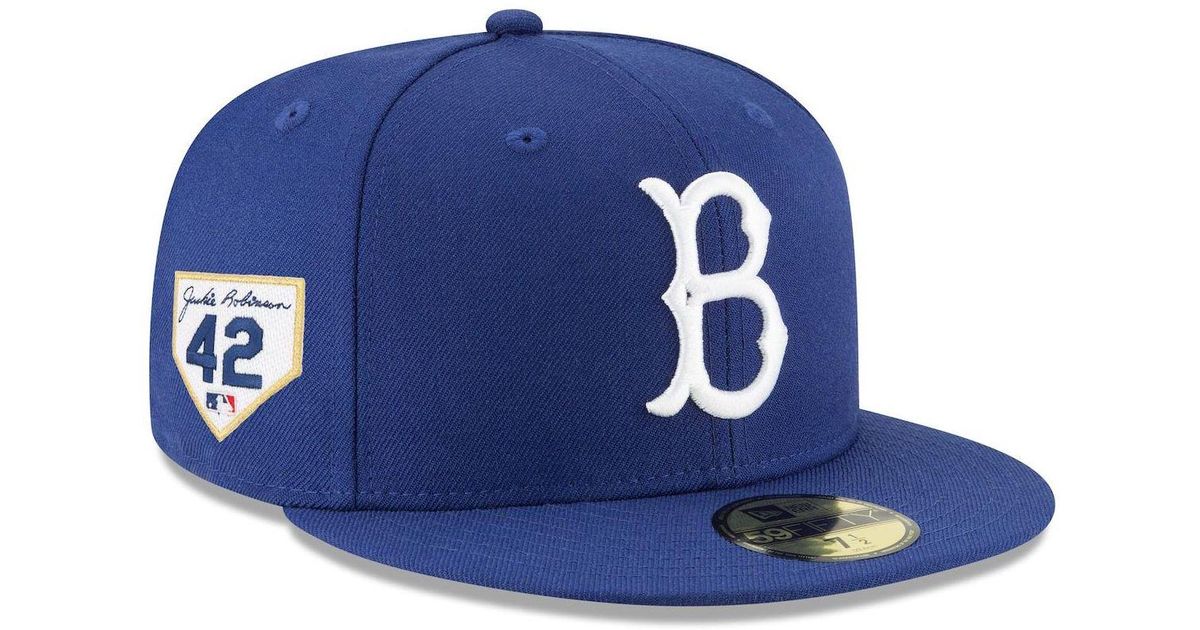 KTZ Royal Brooklyn Dodgers 2023 Jackie Robinson Day 59fifty Fitted Hat