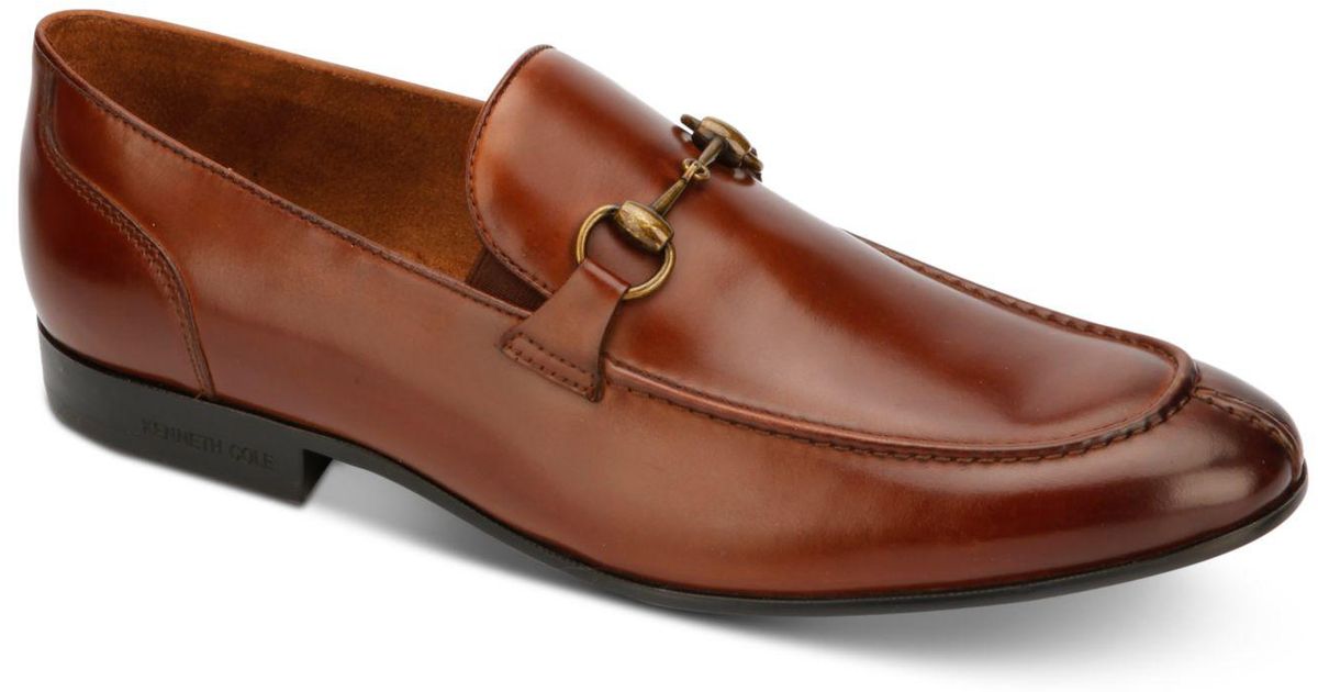 kenneth cole men's mix leather apron toe loafers