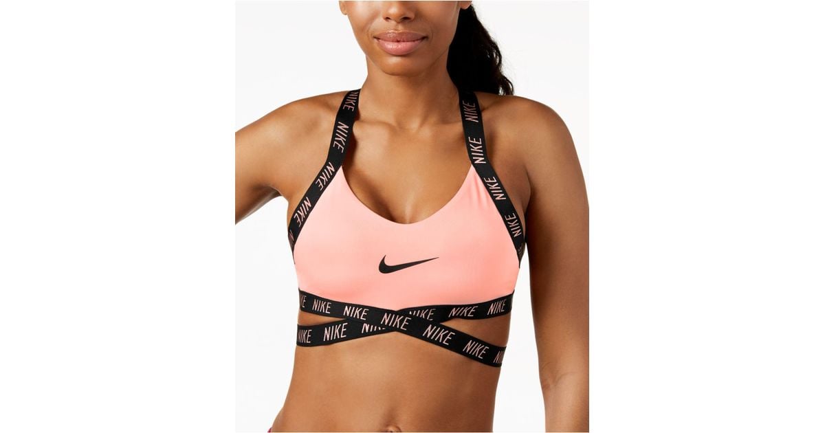 Nike Indy Power High-Neck Strappy-Back Low-Impact Sports Bra