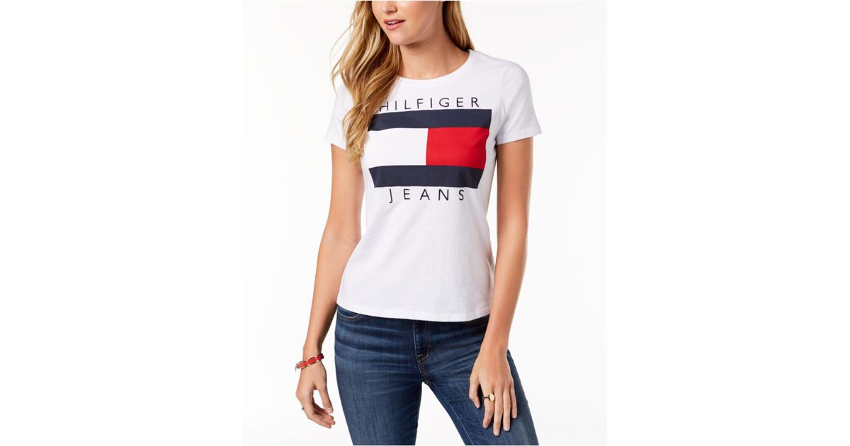 tommy hilfiger embroidered logo t shirt