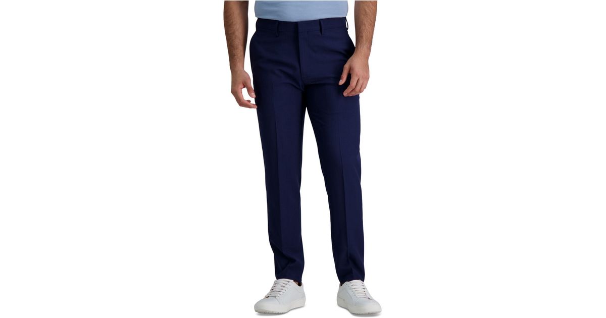 Haggar Smart Wash? Tech Suit? Slim Fit Pant in Blue for Men | Lyst Canada