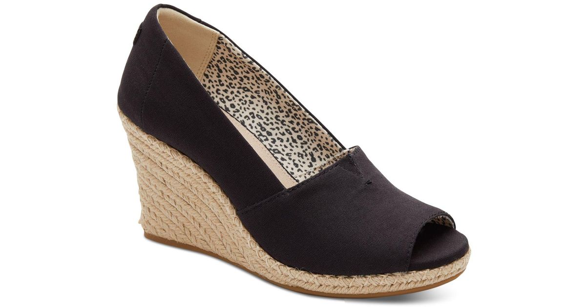 toms michelle espadrille wedge pump