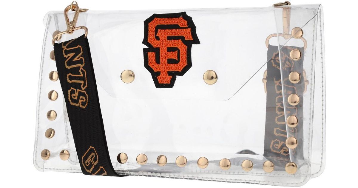 Cuce San Francisco Giants Crystal Clear Envelope Crossbody Bag in White