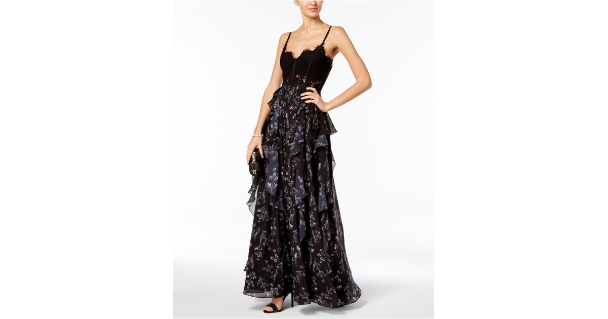 fame and partners black lace dress