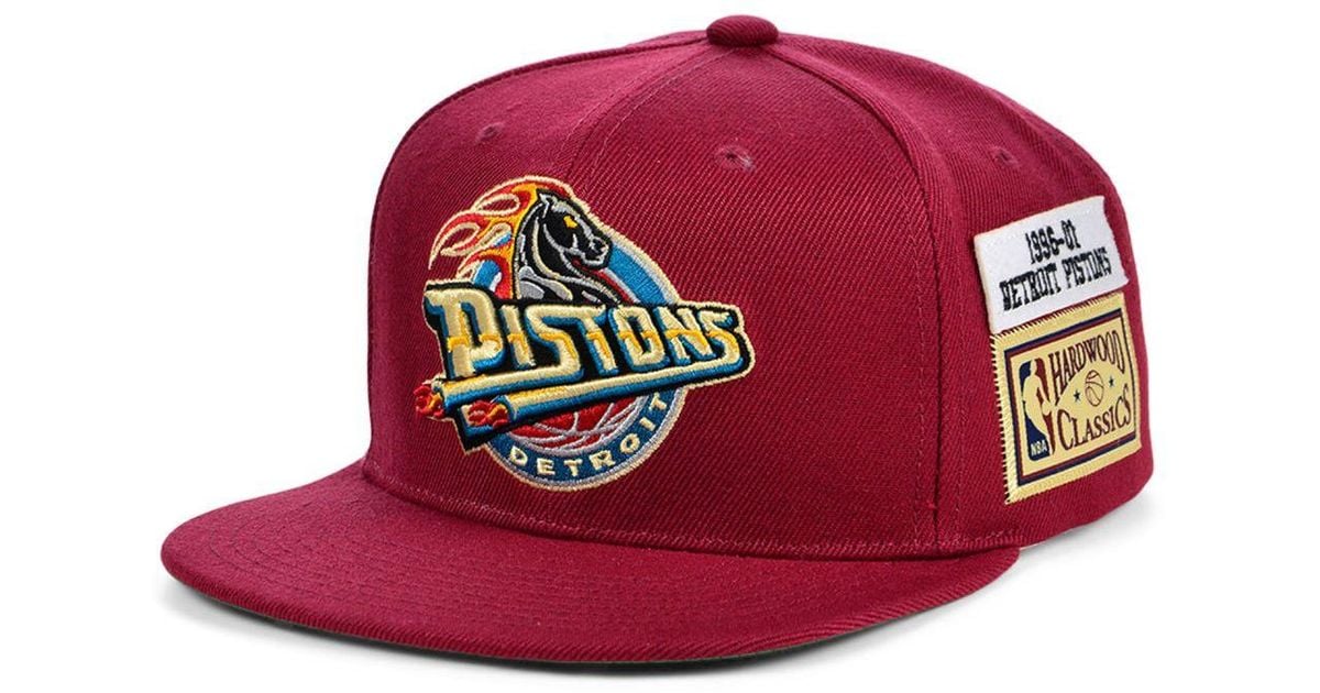 Mitchell & Ness Synthetic Detroit Pistons Hardwood Classic Jockey