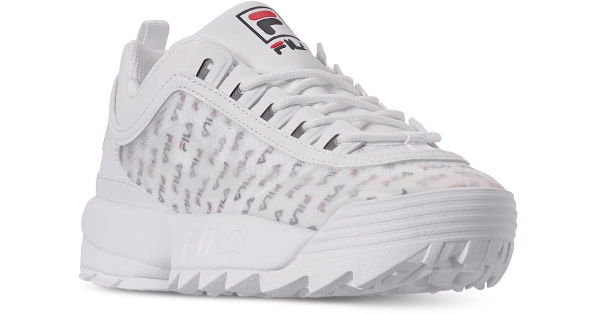 fila clear sneakers