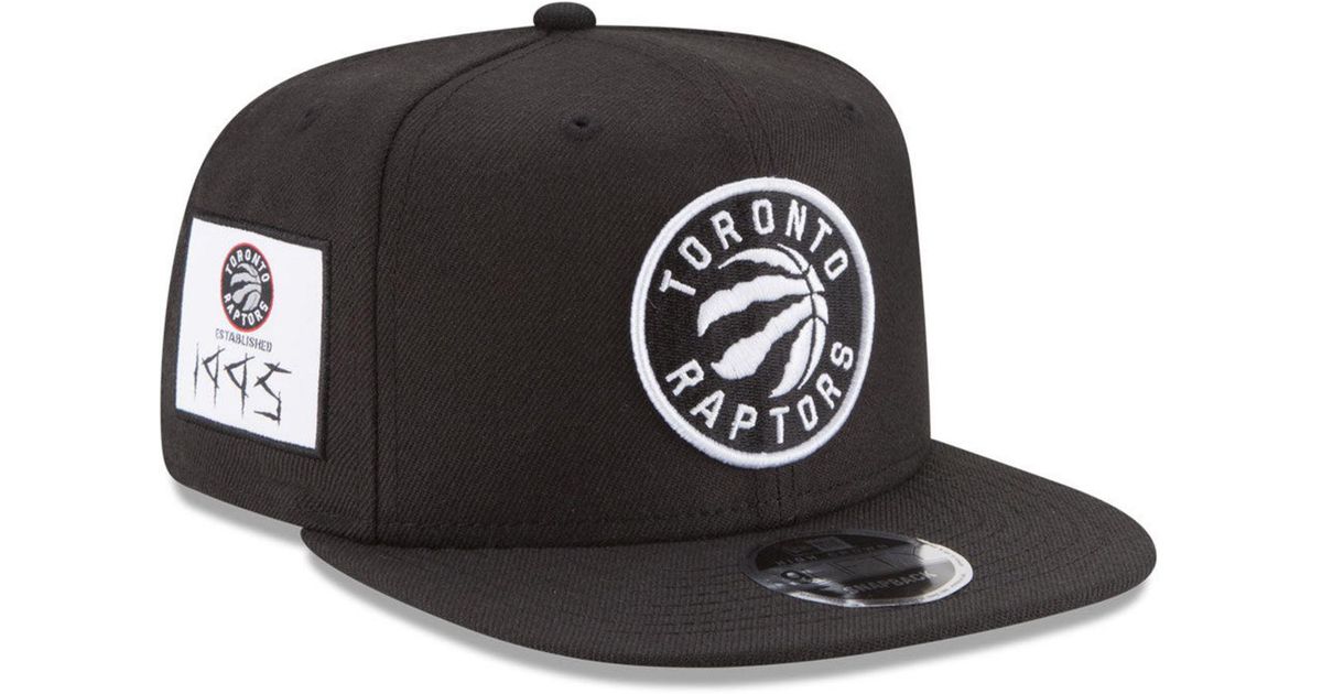 black toronto raptors hat